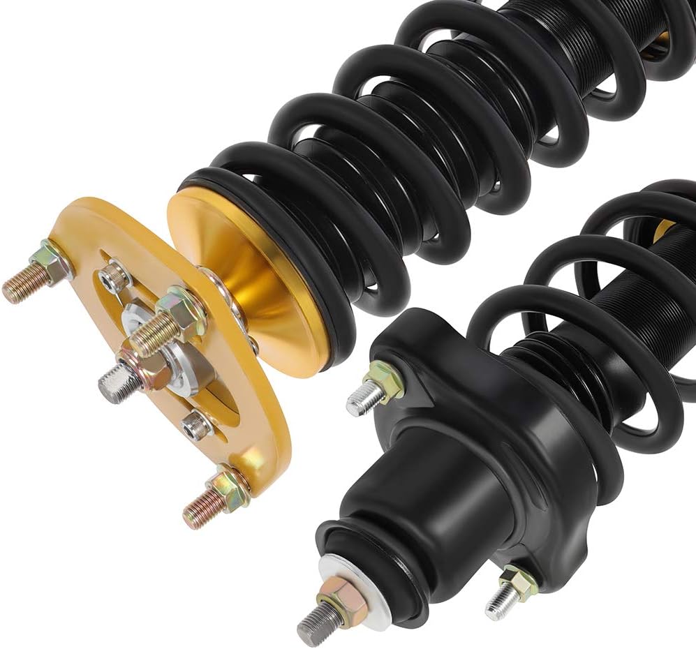 Coilovers Suspension Kit Fit for Mitsubishi for Lancer 2008-2016, for Mitsubishi for Outlander Sport 2011-2020 Coilovers Struts, Height Adjustable Lowering Kit, Golden