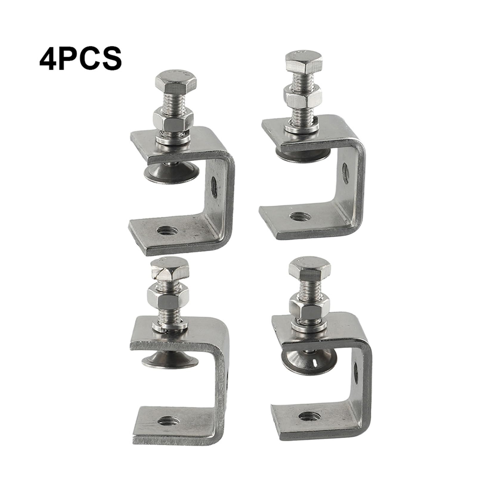 Zacisk C, Zaciski C ze stali nierdzewnej srebrne 16-25 mm 1/2/4 szt. Do montażu, spawania i budowy(4pcs)