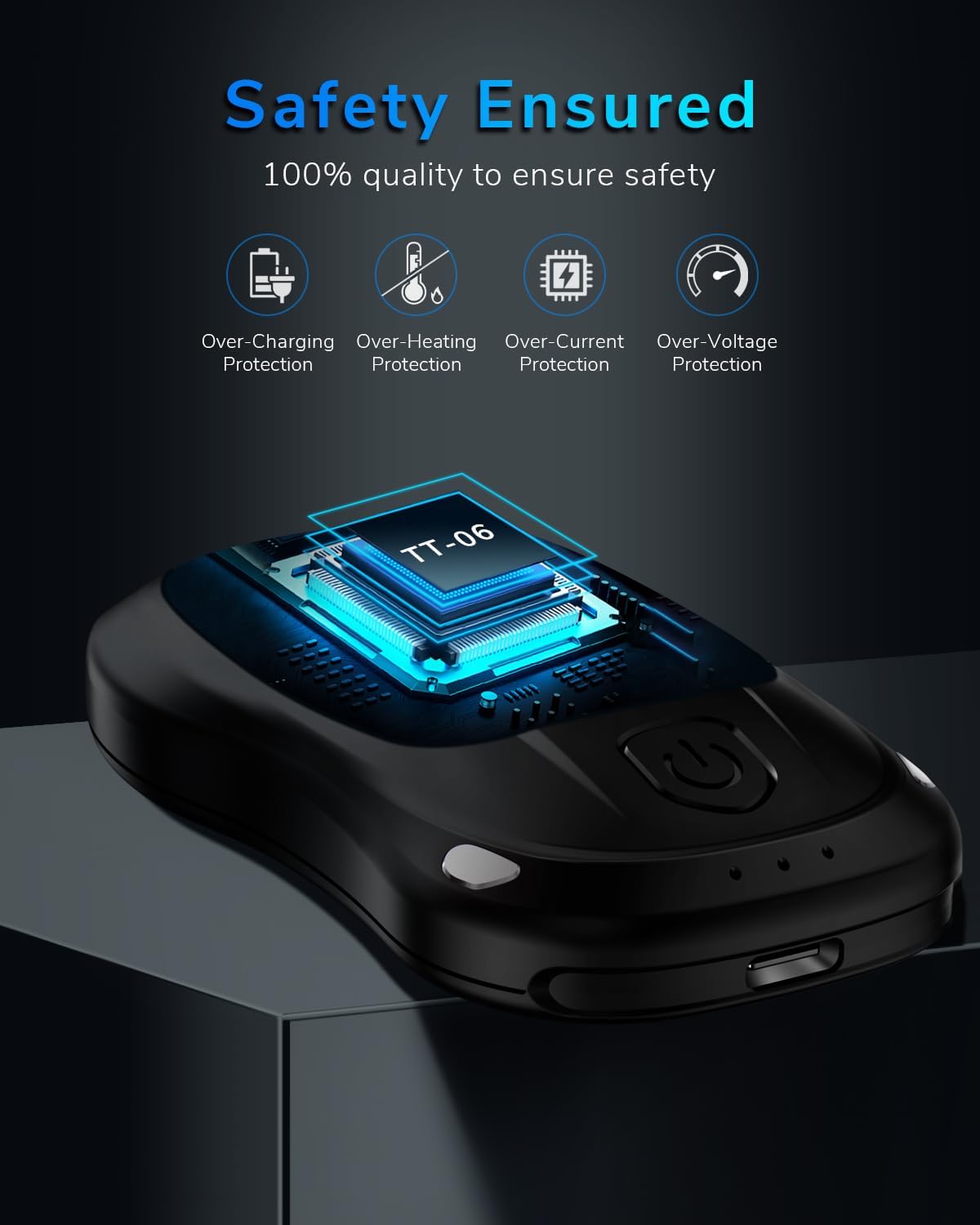 Hand Warmers Rechargeable 2 Pack, MKG Electric Hand Warmer, 24Hrs Long Lasting Reusable HandWarmers with 3 Levels Quick Heat, Portable Pocket Heater for Camping, Hunting, Golf, Women Wen Winter Gift - Image 6