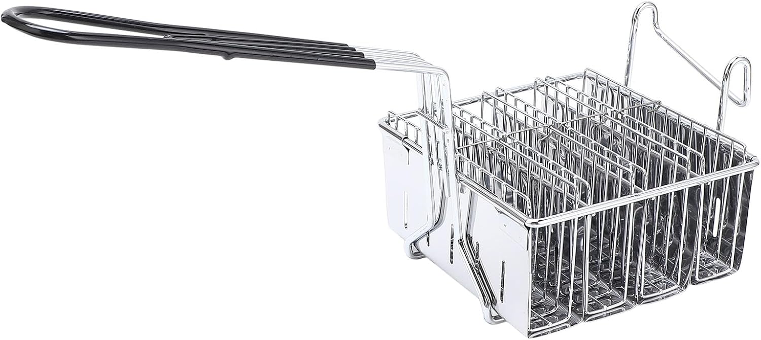 4 Shells Taco Shell Fryer Basket with Long Handle, Stainless Steel U Shape Taco Fryer Basket, Taco Holder Basket Cooking Tool for Kitchen Milk Tea Shop Fried Shop