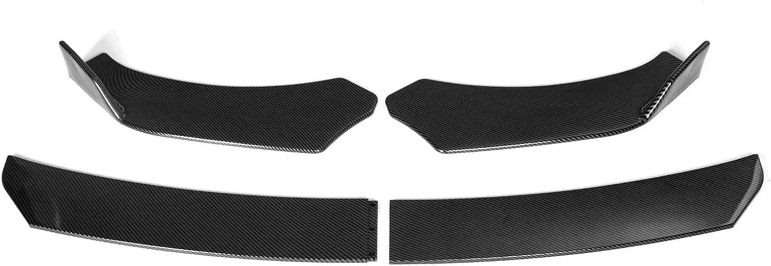 Car Front Spoiler 4PCS Car Front Bumper Lip Side Spoiler Splitter Chin Body Kit Accessories For Nissan For Altima 2008-2022 For Sentra 350Z 370Z(Carbon Fiber Look)