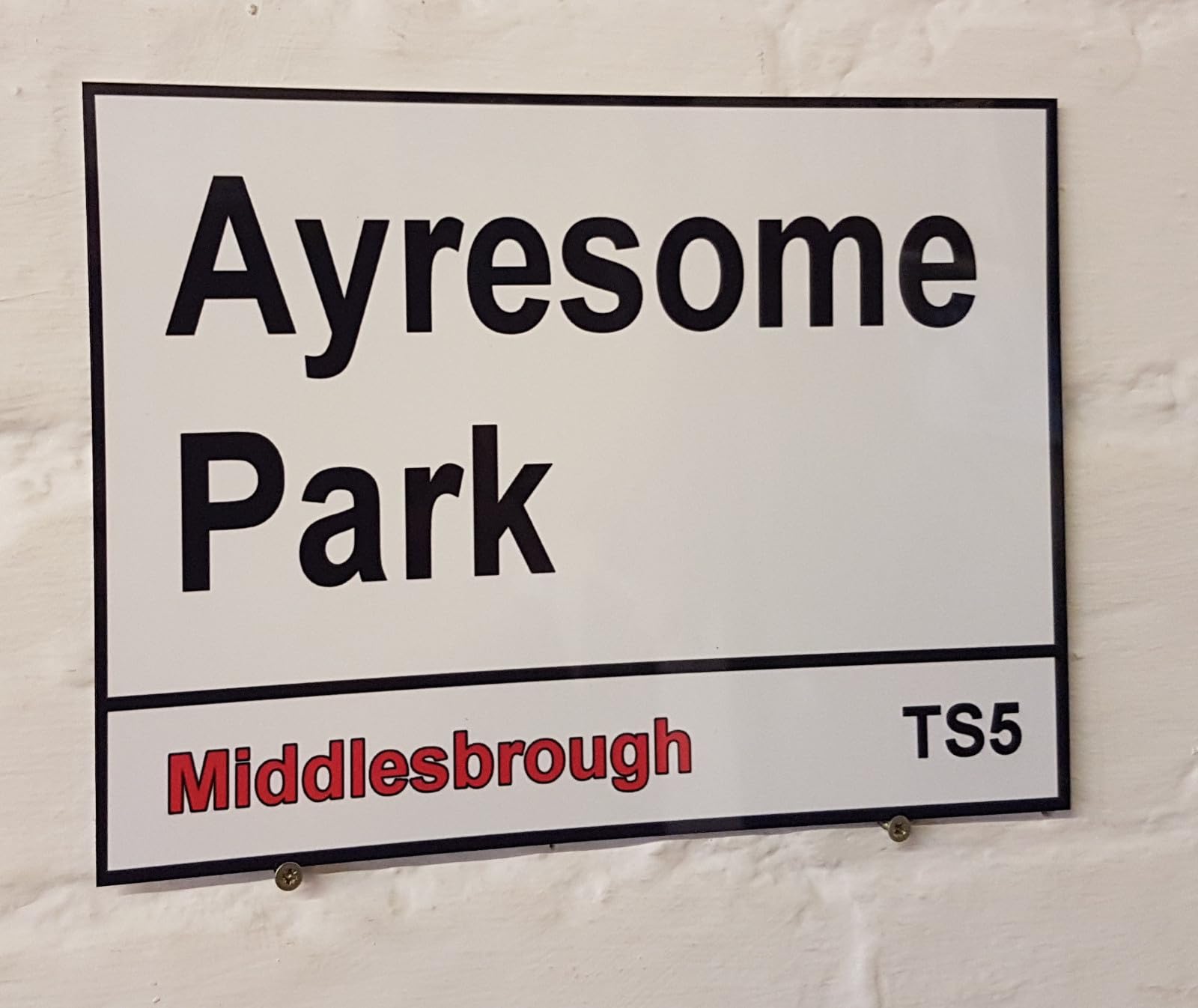 Yelacecca Tin Sign A37482 New Metal Street Sign Middlesbrough Fc Ayresome Park Street Sign 8X12 Inches