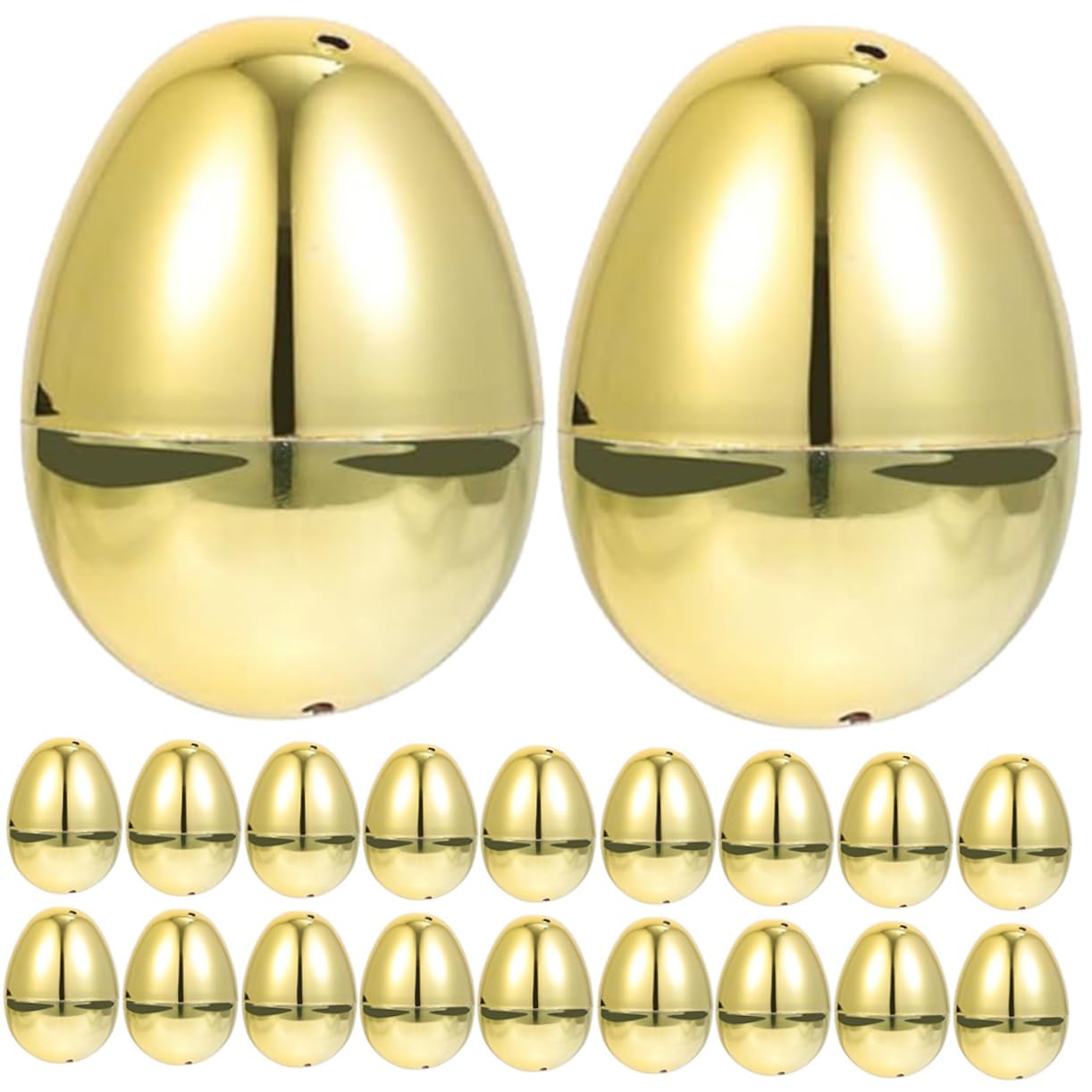 Amosfun 100pezzi Uova di Pasqua Riempibili Plastica Decorazioni per Feste Pasquali Uova Vuote per Giochi e Regali di Accessori per Celebrazioni Festive