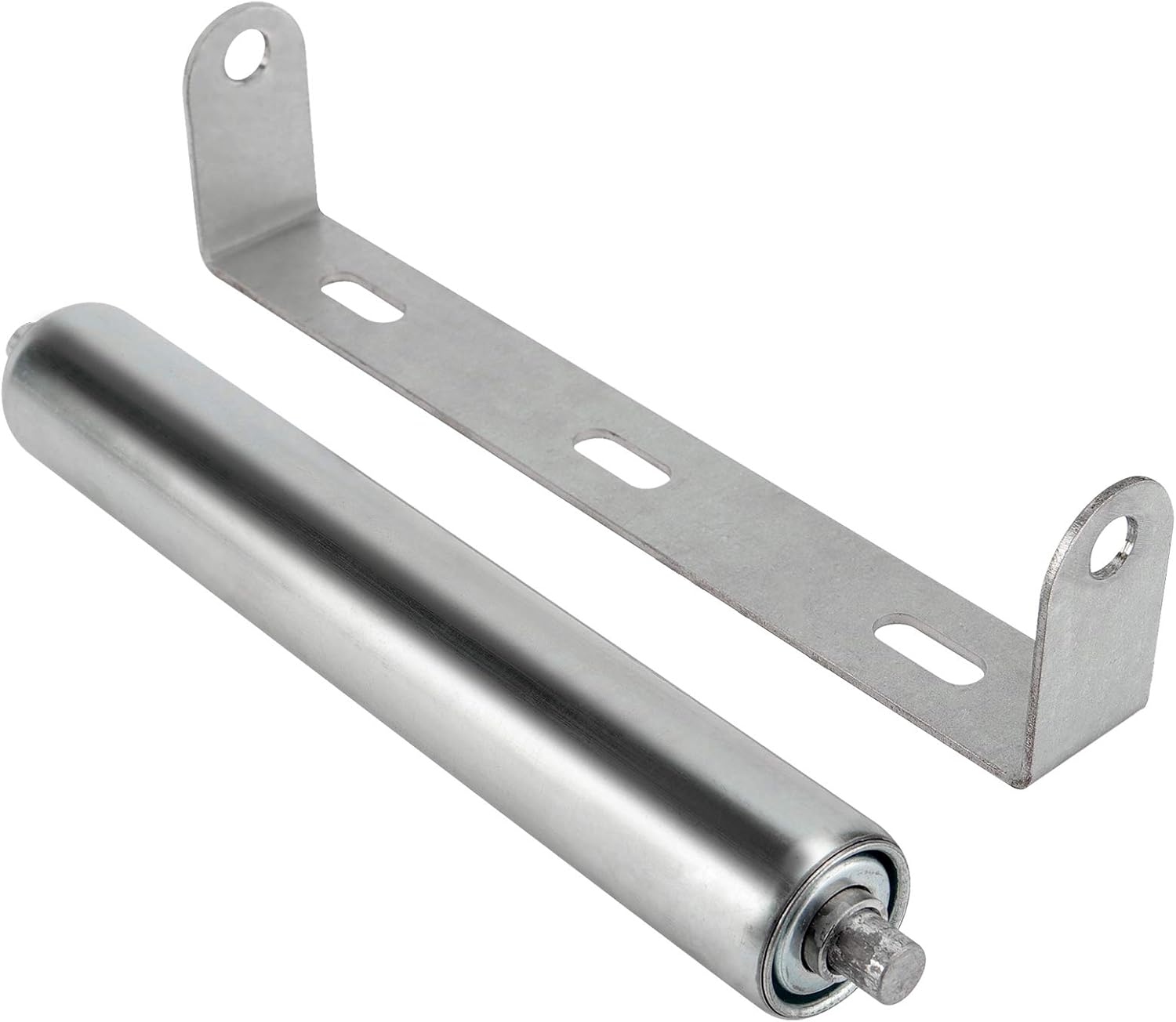 HOZEON 2 Pack 10 Inches Long Roller and Bracket Set, 1.5 Inch Diameter Galvanized Steel Long Roller with Bracket, Roller and Bracket Set for Conveying All Kinds of Goods and Heavy Objects : Industrial & Scientific