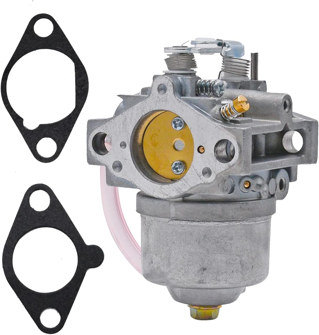 15003-2153 Carburetor Kits for Kawasaki FC400V FC420V 4 Cycle Engine,Replace for 15001-2972 15001-2987 15003-2154 150032154 150012972 With Air Oil Filter and Fuel Pump