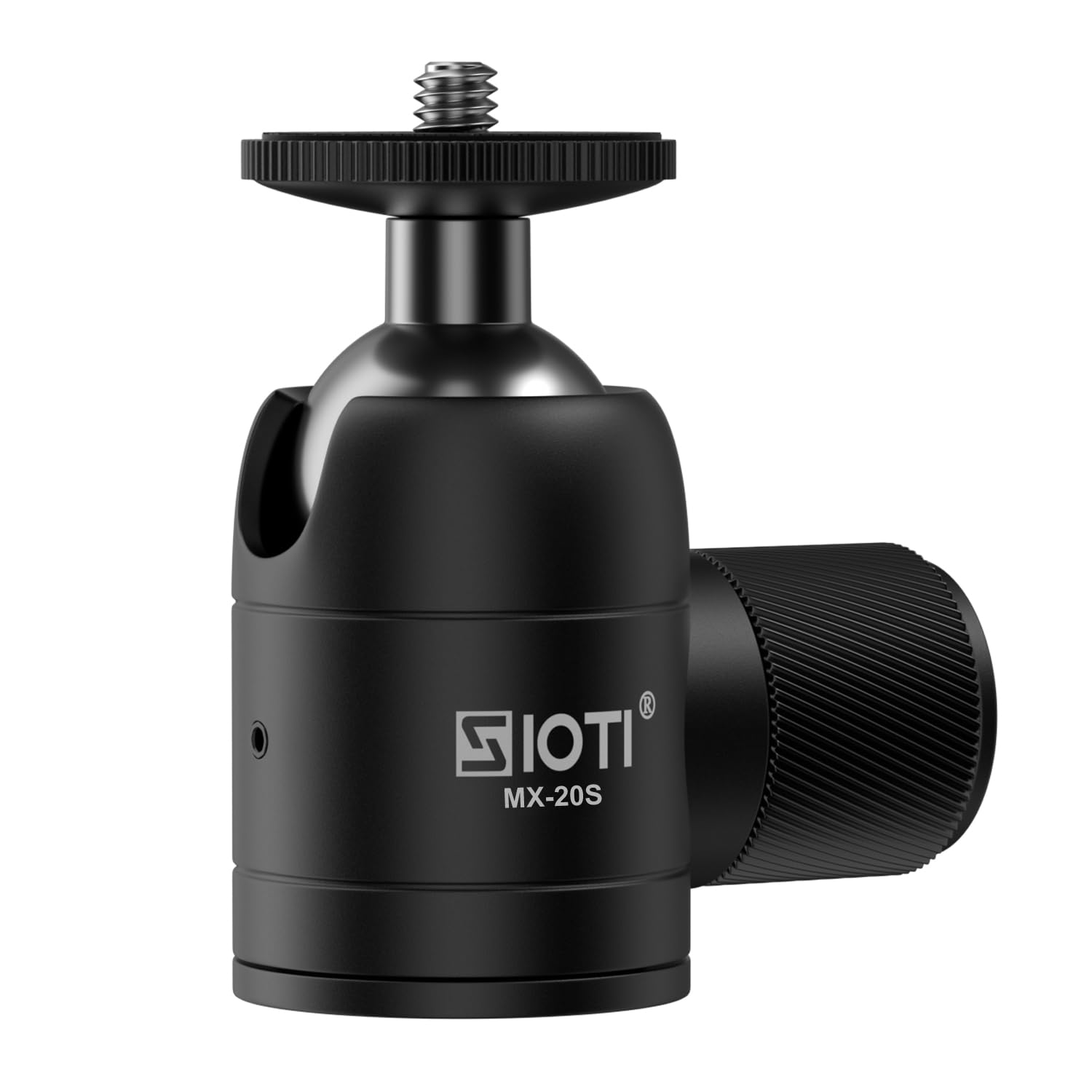 SIOTI Tripod Mini Ball Head, Stainless Steel Material, Panoramic 360° Vertical Pan 90°, Compatible with Digital Camera/Compact DSLR/Cell Phone/Monopod