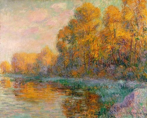 Pintura mural de Gustave Loiseau en lienzo decorativo para salón o dormitorio