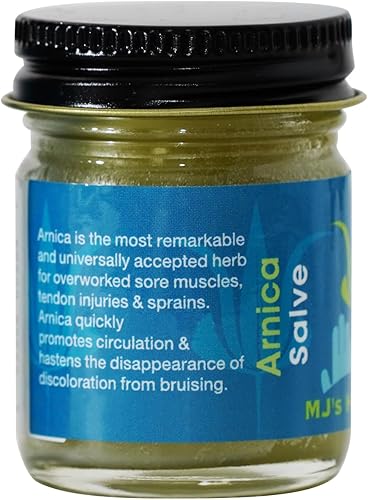 Miniatura 8 de MJs Herbals Arnica Salve  Orgánico máxima fuerza alivio inmediato para dolores musculares y pies recuperación de moretones masaje fantástico y