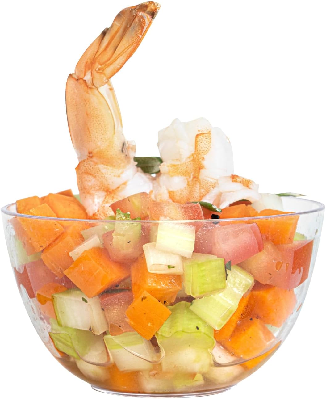 Restaurantware-4 Ounce Mini Bodega Cups, 100 Round Small Appetizer Cups - Lids Sold Separately, Heavy-Duty, Clear Plastic Parfait Cups, Serve Mousse, Puddings, Or Samples, For Weddings Or Parties
