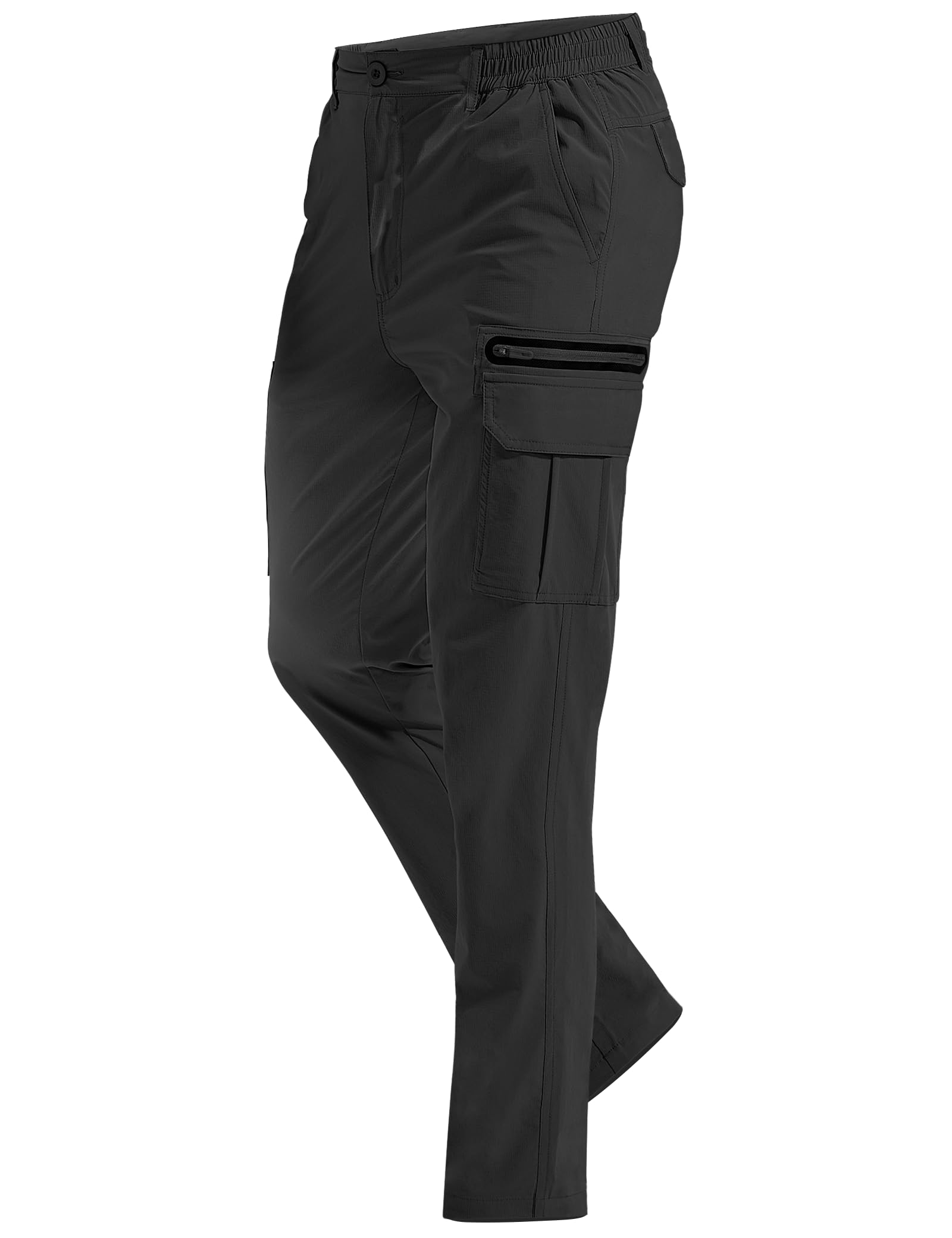MOURCE Hiking Pants Men Lightweight Quick-Dry - Water Resistant Stretch Travel Pants with 7 Pockets for Outdoor Fishing
