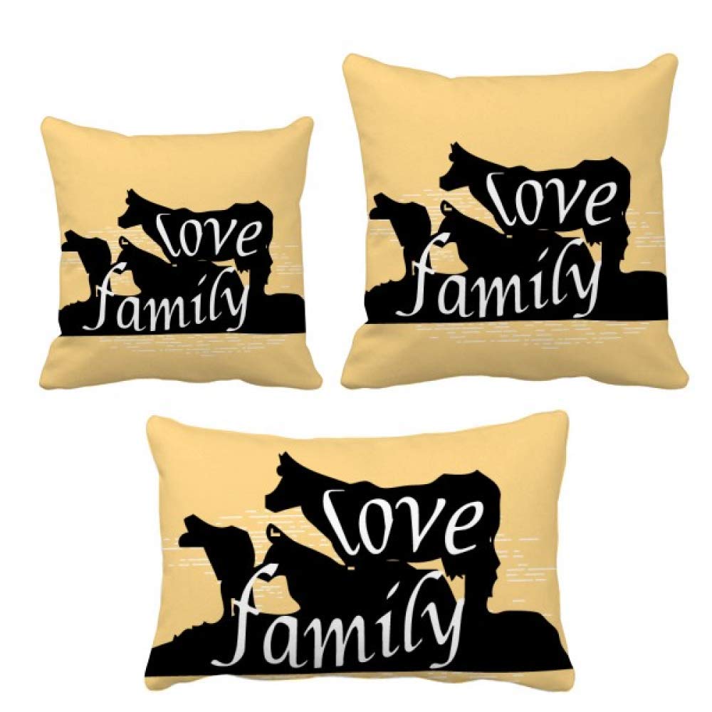 Coussin hyène noire silhouette pour revitaliser un canapé terne et sans vie