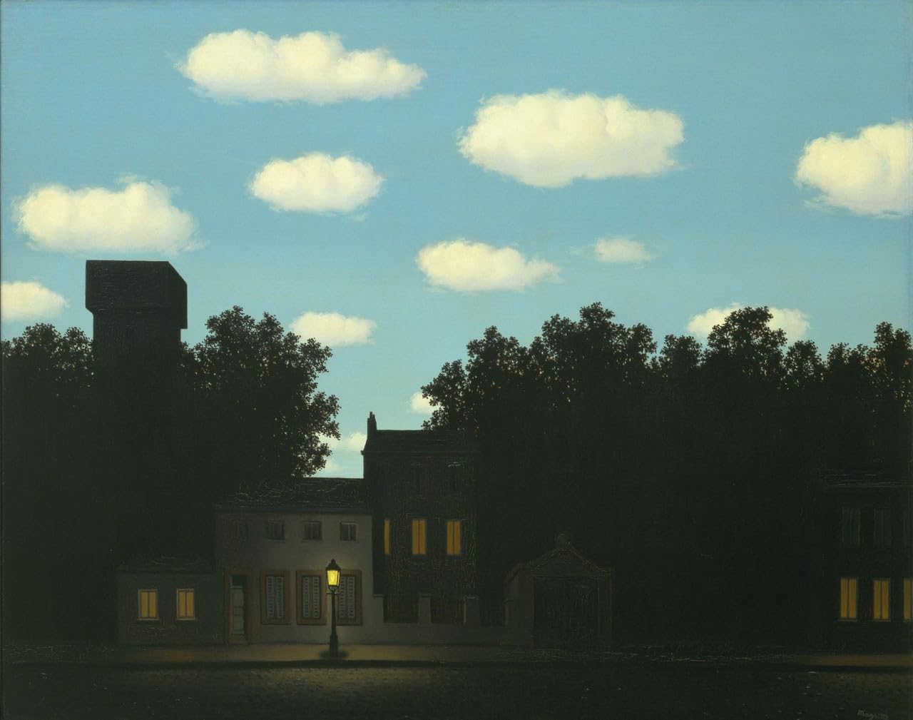Unicorn Posters Multicolour A3 Poster (16.7/11.8 Inch) (42/30 Cm) - Rene Magritte The Empire Of Light Ii