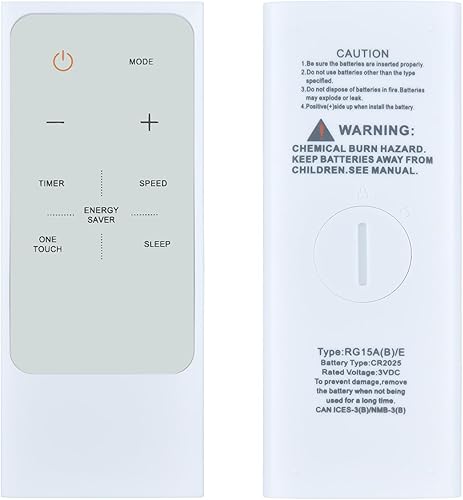 Nuevo mando a distancia de repuesto compatible con aire acondicionado de ventana Midea RG15A (B)B RG15A (B)E RG15A (B)F GE RAC-WK0511CMU