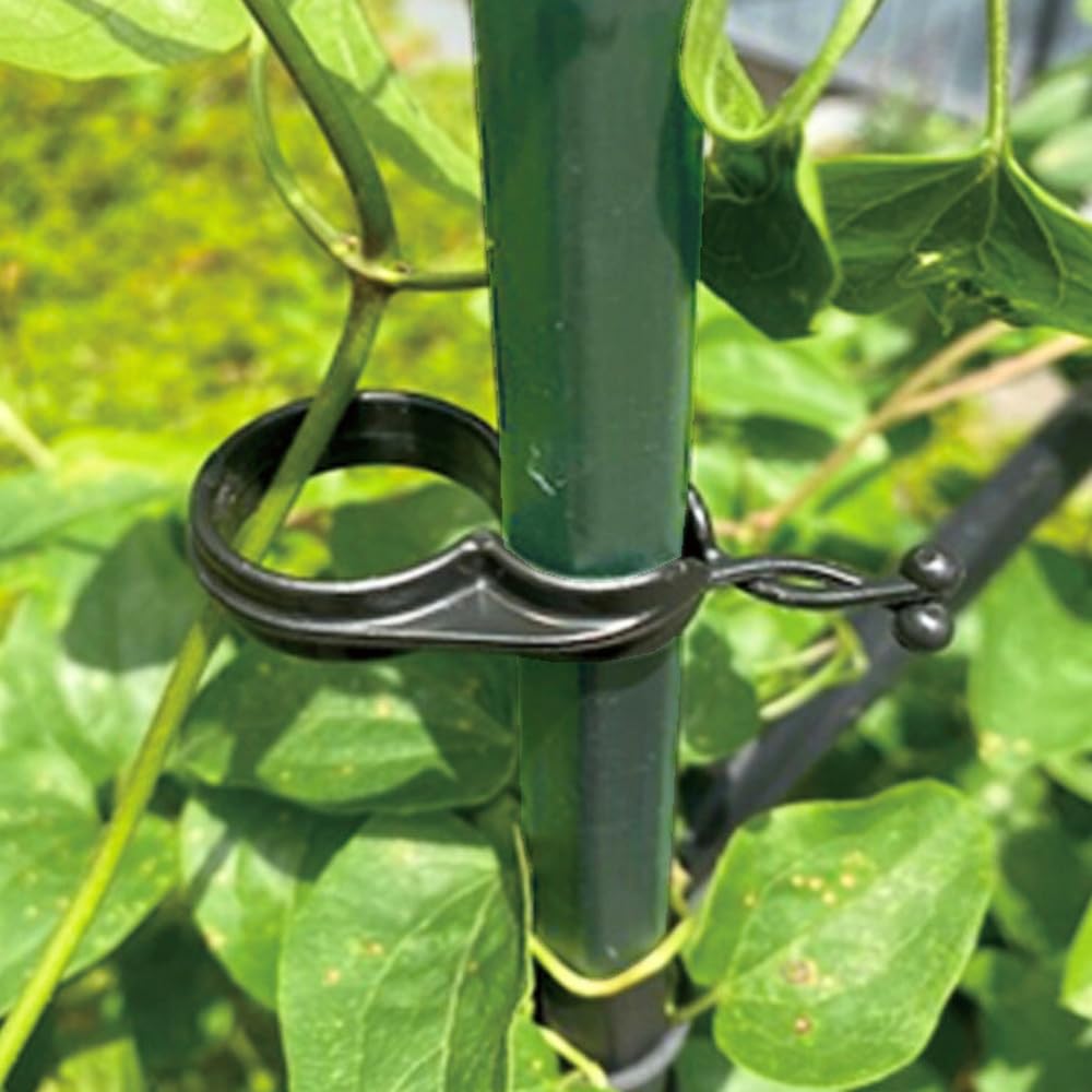GardenSkill Plant Support Twist Clips | Garden Stake Tomato Stem Climbing Crop Flower Shoot Connector Rings | Indoor Outdoor Pea Bean Rose Seedling Growing Aid for Bamboo Cane Tube Branch (25)