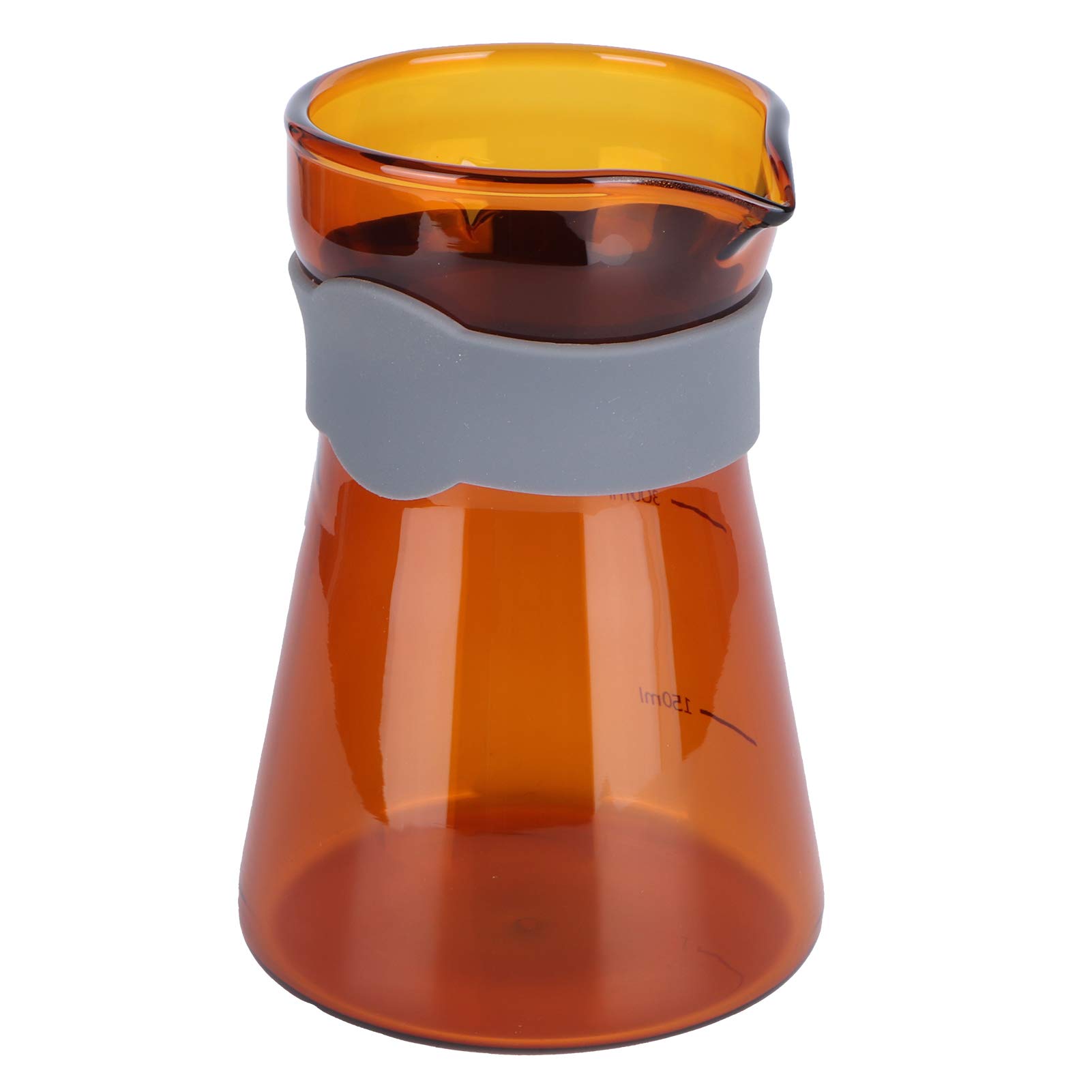 Café en vidrio de borosilicato: taza de diseño marrón y resistente al calor para cocina