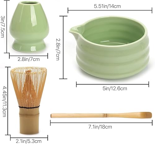 Miniatura 4 de Juego de 5 batidores de té matcha, kits de matcha para agitar, batidor de matcha natural hecho a mano
