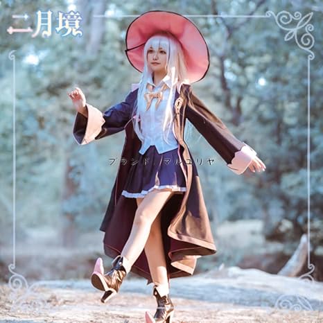 フルセット] 魔女の旅々 コスプレ衣装+ウィッグ+靴 道具箒追加可