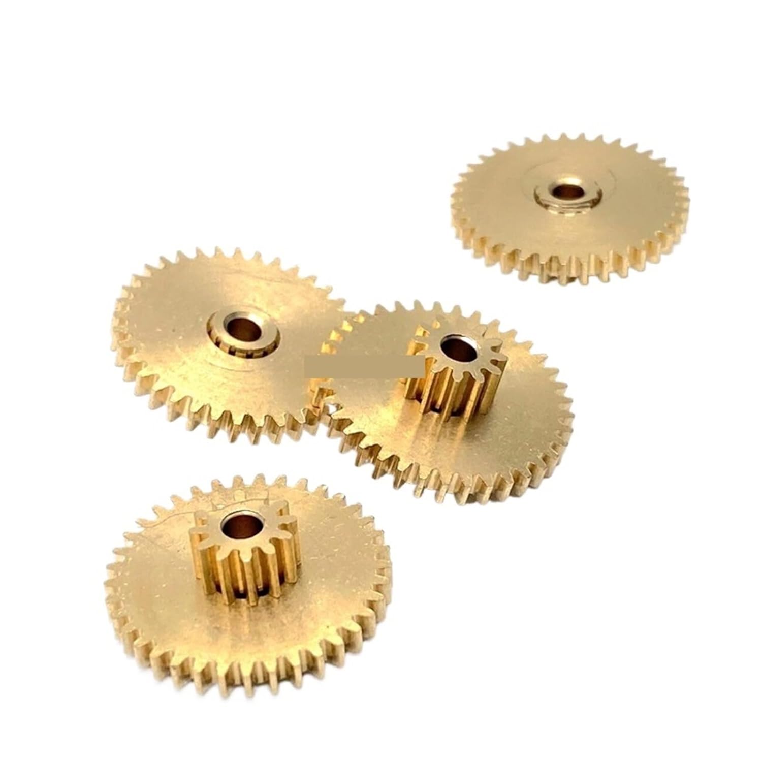1pcs 0.5M 10T 40T Double Metal Gear 12T 37T Mechanical Copper Gear