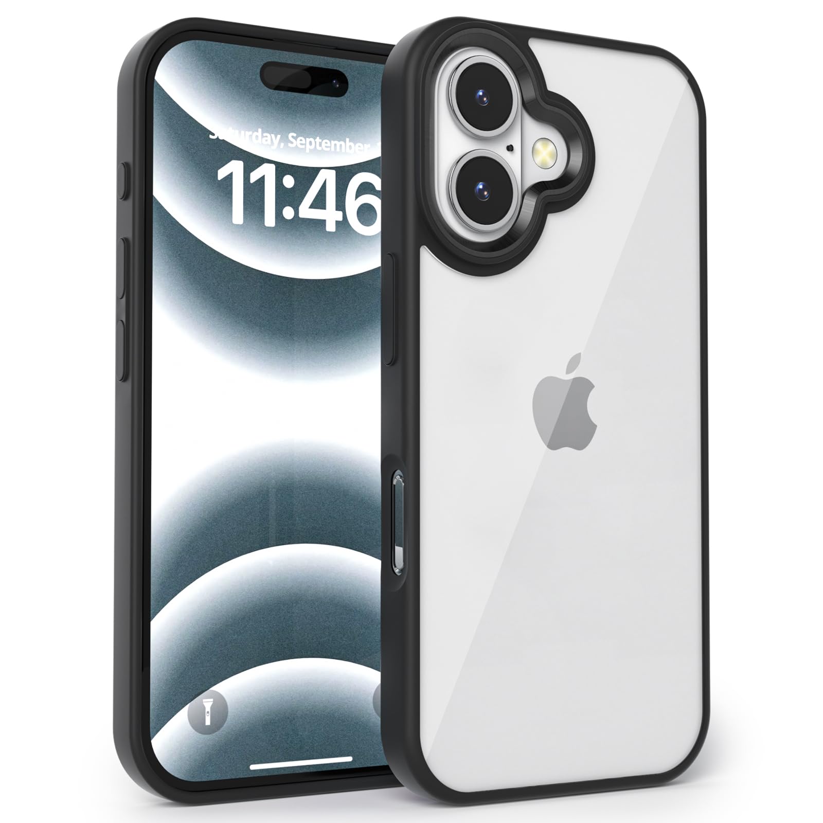 Amazon.com: Gatita for iPhone 16 Case Clear Black, Men' Clear Back