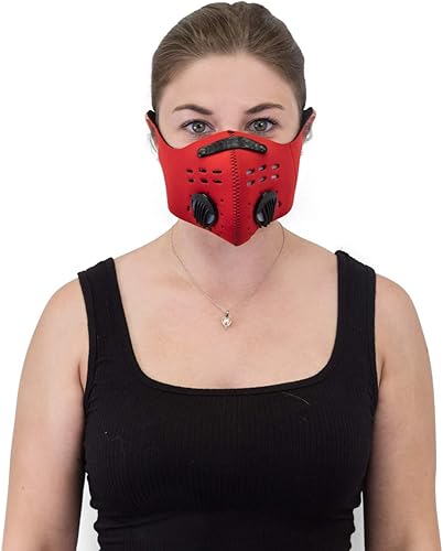 Miniatura 4 de Mundi unisex-adult Got You Covered Neoprene Face Mask Rojo -,Negro -,Gris,https:/ www.Yaxa/dp/undefined