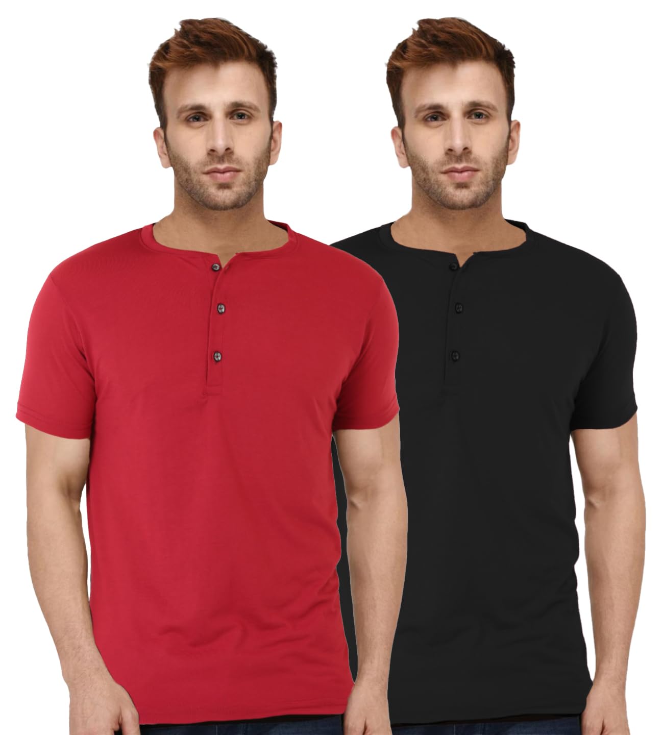 leotude Men's Cotton Regular Fit T-Shirt (Pack Of 2)-picture-32