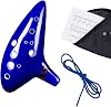 Legend of Zelda Ocarina, 12 Hole Alto C Triforce Link Cosplay Ceramic Replica