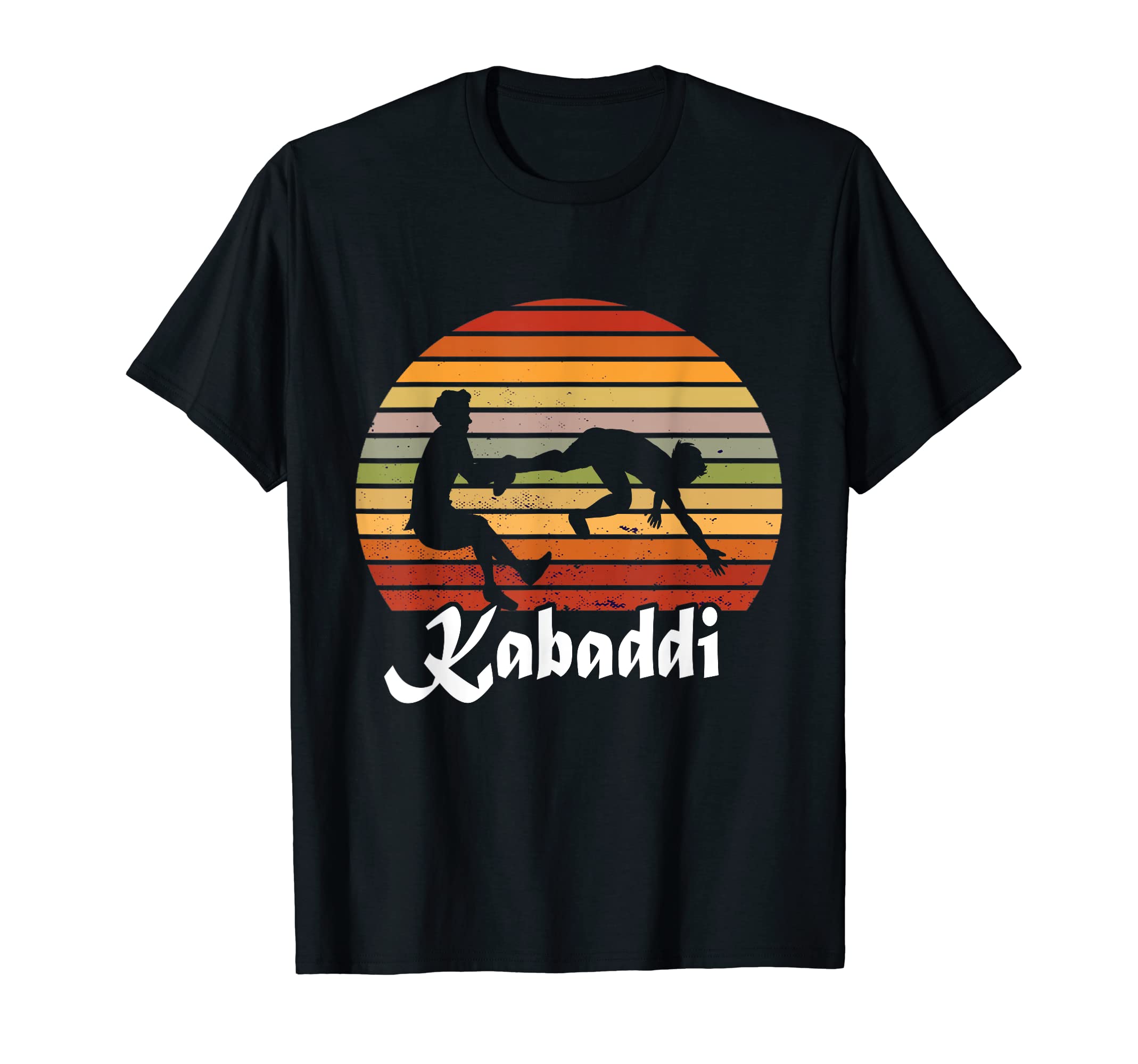 Cool Indian Sport Kabaddi GameVintage Retro Kabaddi Player Indian Sports Kabaddi T-Shirt
