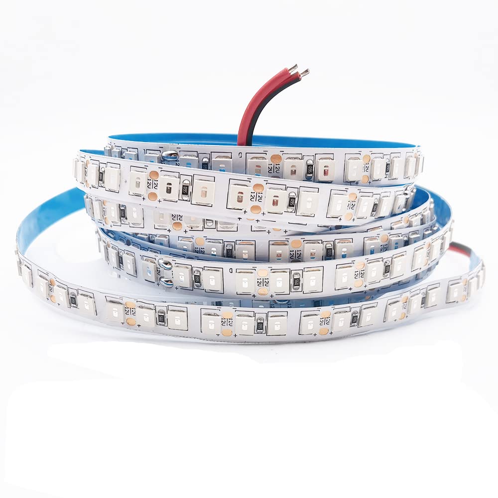 16.4ft LED Flexible Light Strip, 600 Units SMD 5054 LEDs(5050 Upgraded), 12V DC Light Strips, LED Ribbon, DIY Christmas Home Kitchen Indoor Party Decoration (No Waterproof IP20, Blue)