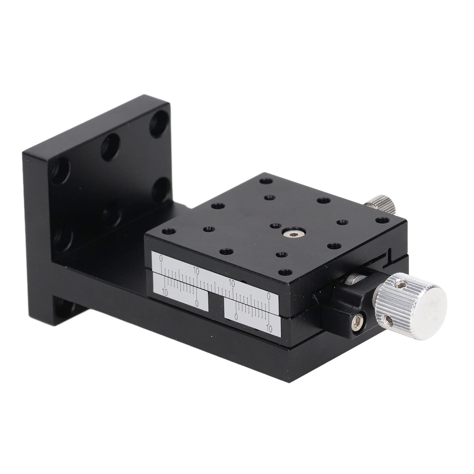 Z Lineare Stufe, Aluminium Legierung Manueller Schiebe Tisch mit Schwalben Schwanz Führung und Vorschub Schrauben Knauf, für Labor Untersuchungen Mechanische Geräte Optische (40x40mm)