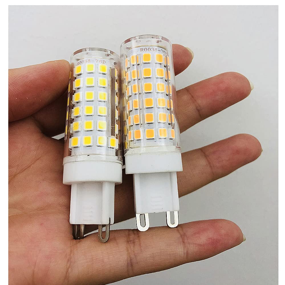 Ruihua Bombilla LED G9 9 W(Equivalente a Lámpara Halógena de 85W)6000K Blanco Frío No Regulable Bombilla G9 con Ángulo de Haz de 360 ​​° 850LM 15 Paquetes