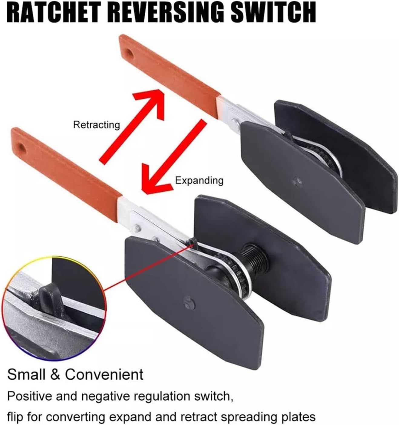 Caliper Spreader Tool Car Ratchet Brake Piston Single Twin Quad Pistons Install Tool Press Brake Caliper Wrench Tool