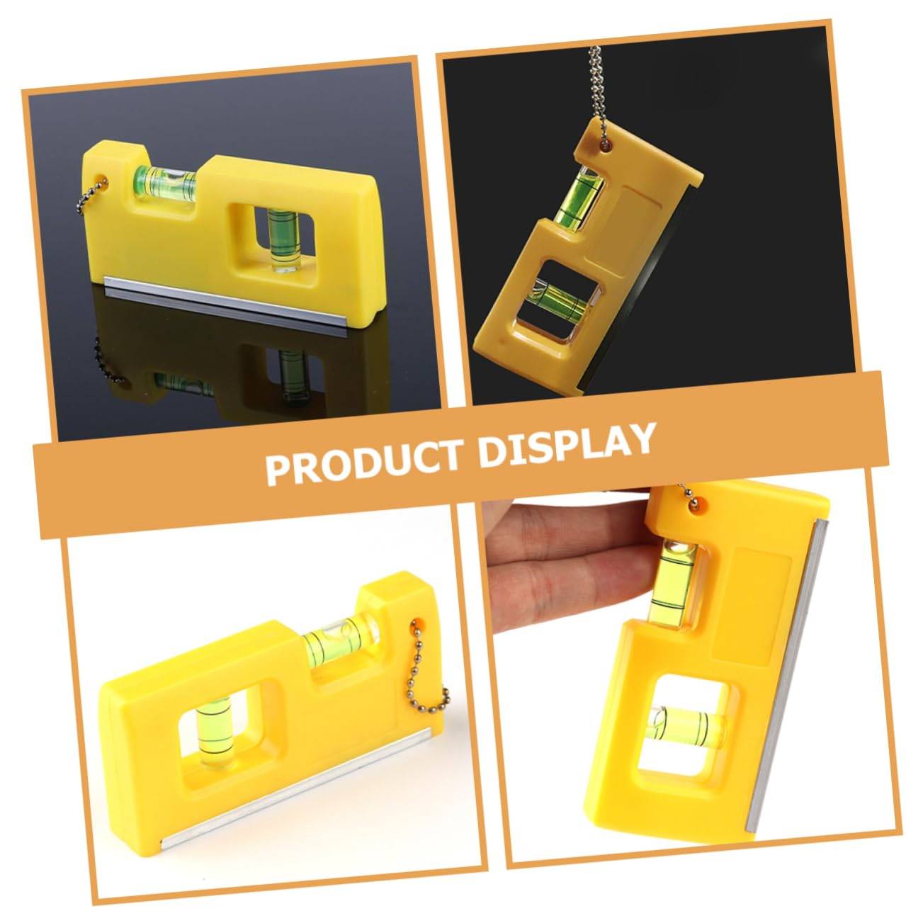 SHINEOFI 5 Pezzi Livello magnetico livelle a bolla strumento livellatore portatile livella a bolla metro strumento di misura del livello righello a bolle di alta precisione plastica