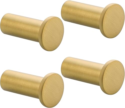 Miniatura 7 de SAYAYO Ganchos dorados montados en la pared, ganchos para toallas para baños, ganchos modernos para batas, ganchos de pared resistentes para colgar,