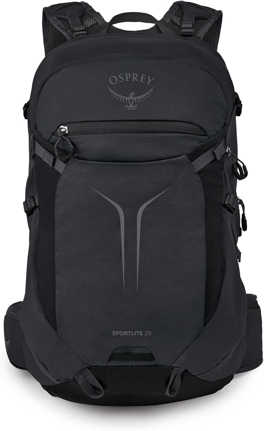 Osprey Sportlite 25L Lightweight Hiking Backpack for Men and Women - Everyday Hiking Bag - Travel Daypack, Raven Black