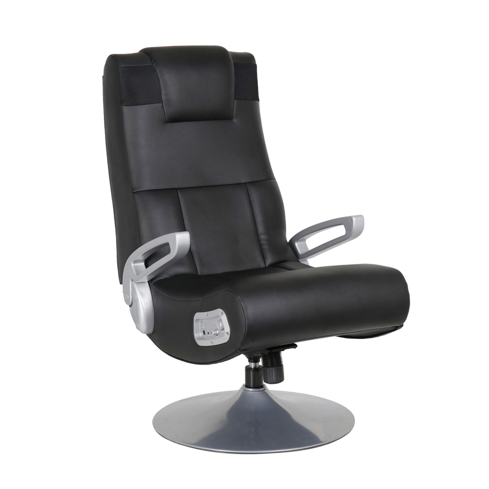 X Rocker SE Pro Video Gaming Lounging Pedestal Chair, Wireless Audio, 2 Speakers, Subwoofer, Foldable, Padded Armrest, 5127401, 30.7" x 30.7" x 39.76", Amazon Exclusive, Black
