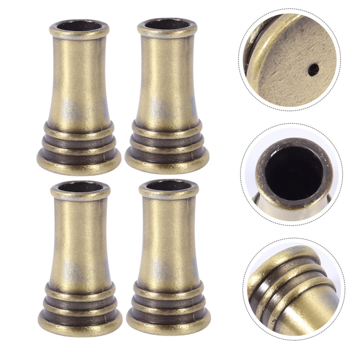 Operitacx 16 Pz portapenne rotondo in metallo penne + matita portapenne da scrivania portapenne scrivania decorazione scrivania porta penna stilografica portapenne domestico rame Golden