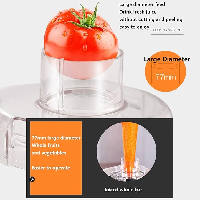 Extractor de Jugos Prensado en Frío Boca Ancha 3 Velocidades 450W 220V miniatura 4