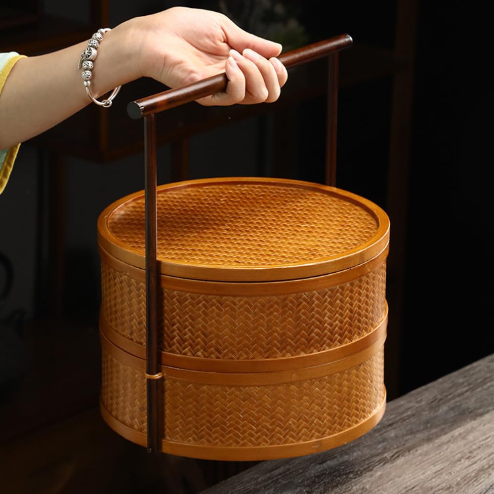 Amazon | Hinniuy お弁当箱 2段 竹弁当箱 ランチボックス 天然木