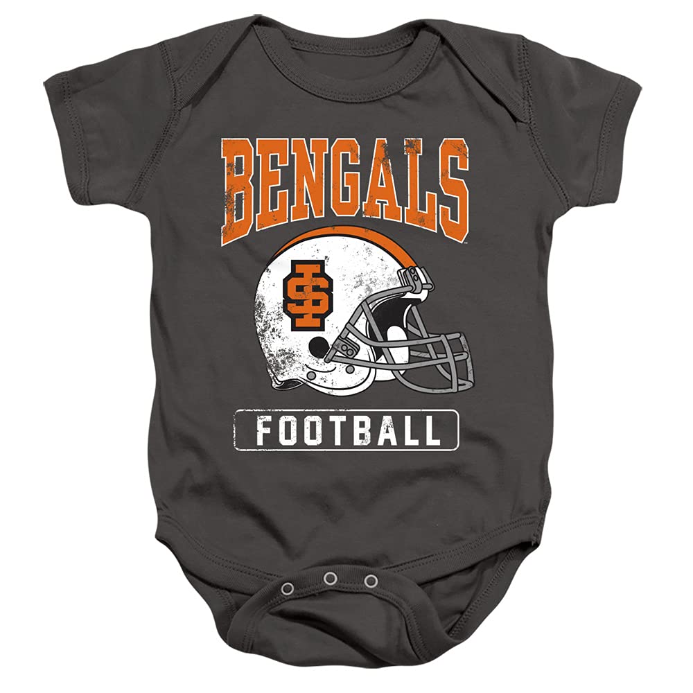 Idaho State University Official Football Helmet Unisex Infant Snap Suit for Baby,Charcoal, 24 Months
