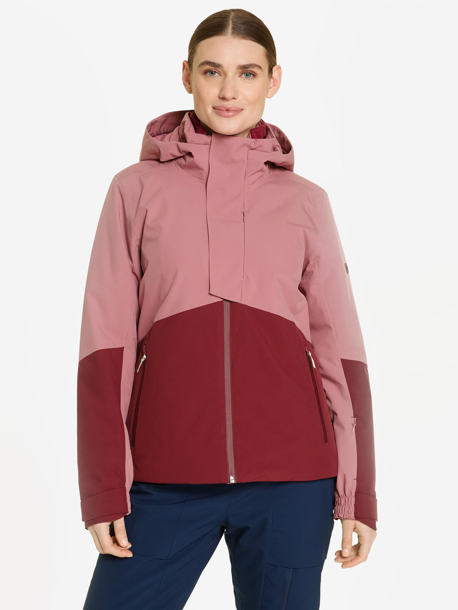 Ziener Damen TEDA Ski-Jacke/Snowboard-Jacke | atmungsaktiv, wasserdicht, berry, 42