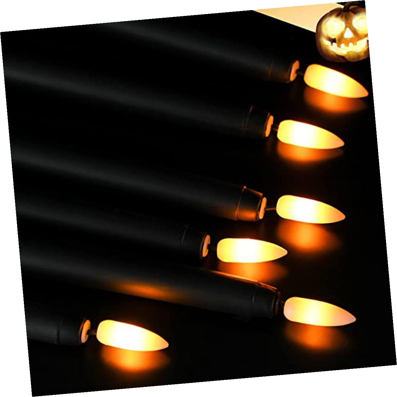 12 Piezas Velas LED Cónicas sin Llama de Plástico para Ambientación Navideña y Bodas