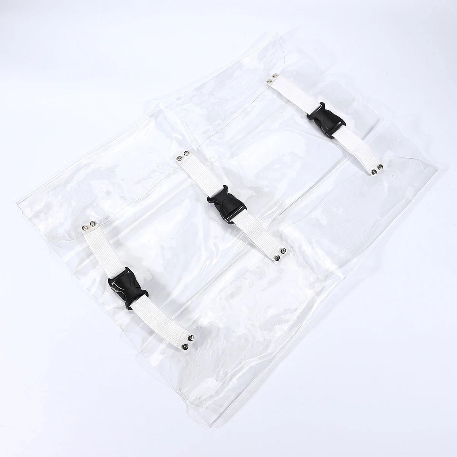 Oshhni Couvre-pieds de fauteuil dentaire, imperméable, facile à installer, transparent, avec bande élastique, remplacement Direct, housse de protection pour
