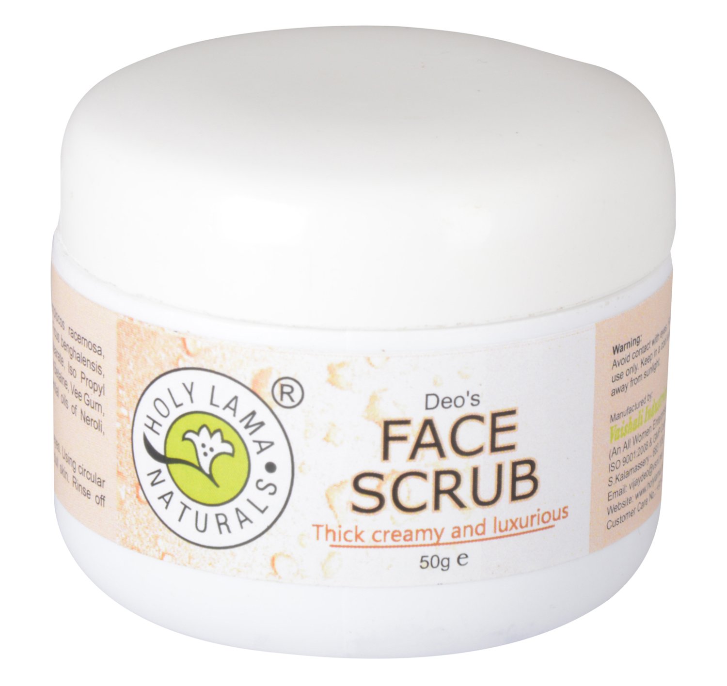 Holy Lama NaturalsFace Scrub, 50 g