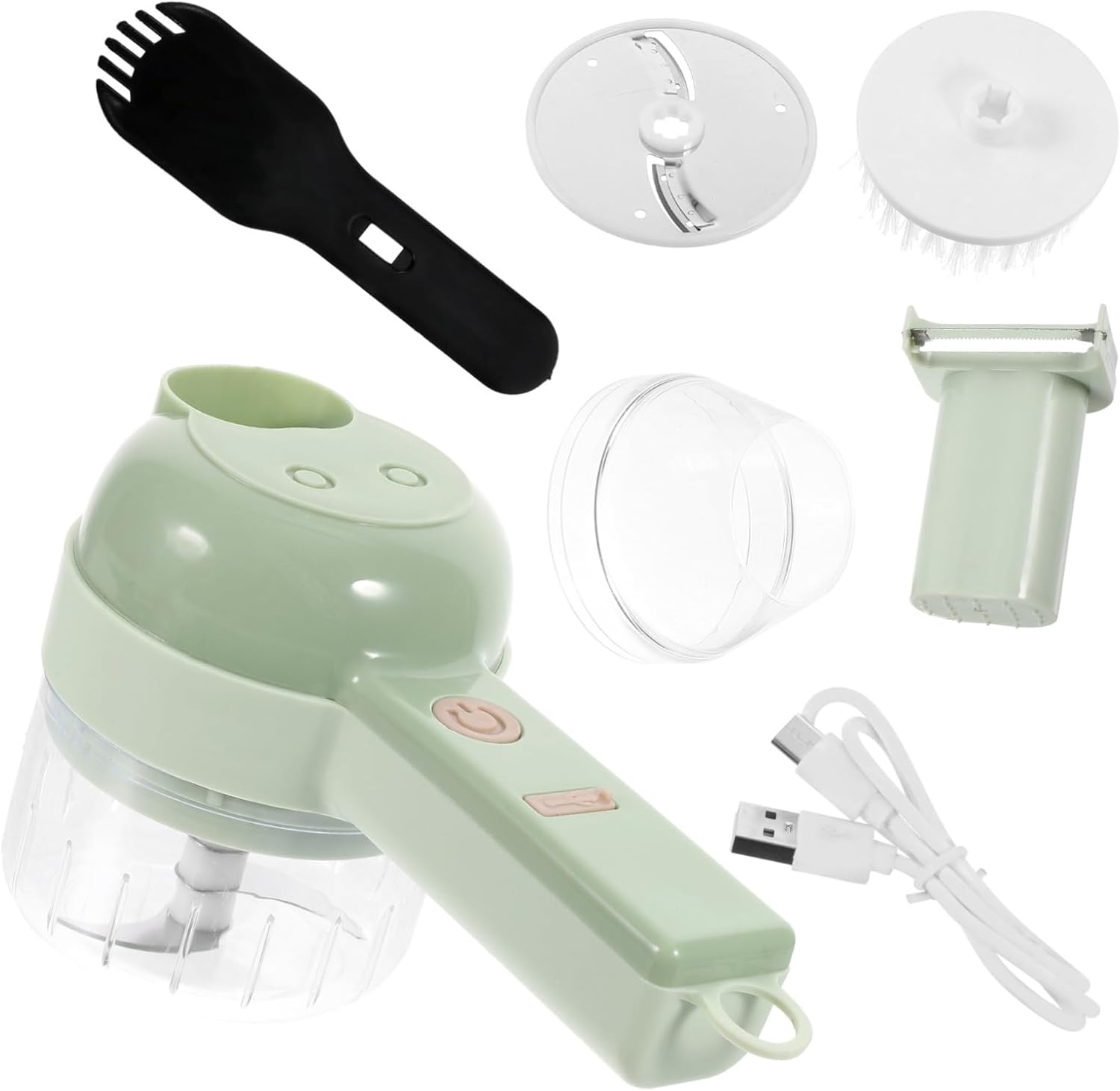 Electric Cutler Food Chopper Vegetable Slicer Garlic Mincer Meat Mincer Compact Charging
