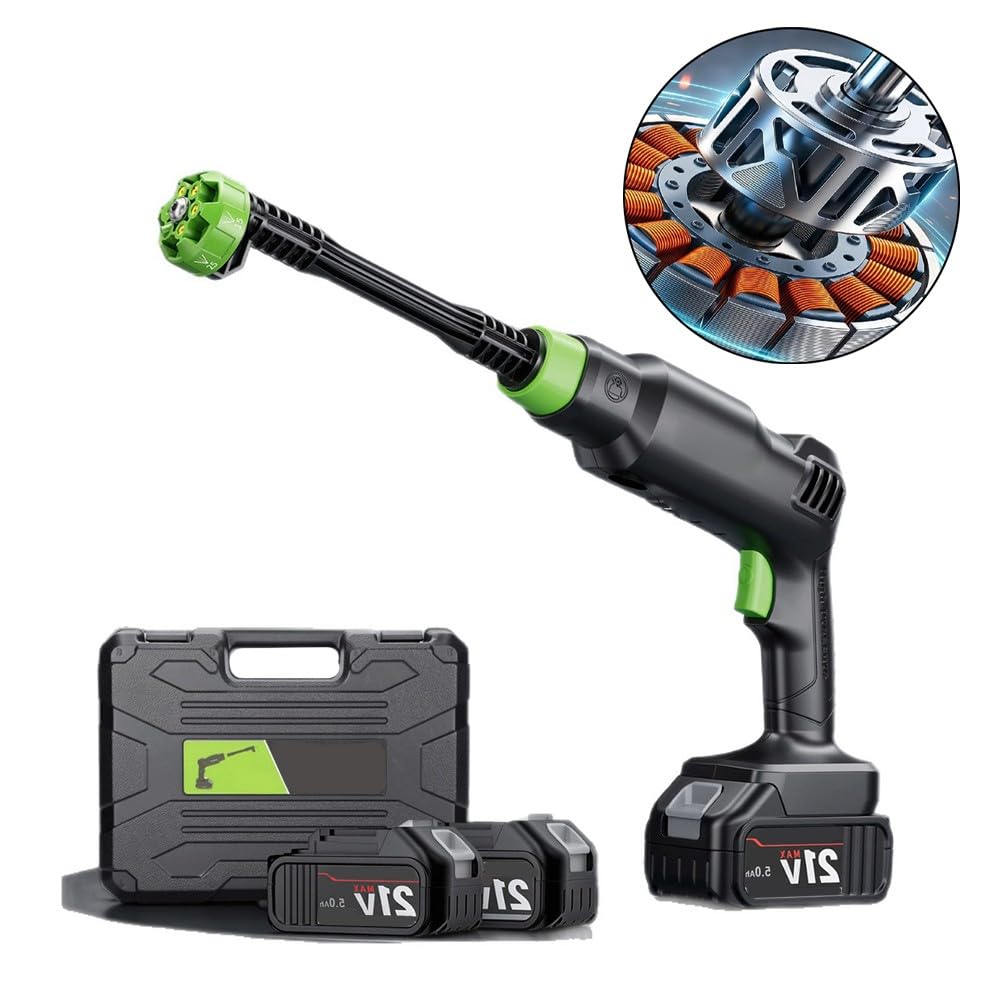 Idropulitrice portatile, idropulitrice senza fili, idropulitrice ad alta pressione, pistola ad acqua ricaricabile, spruzzatore leggero per auto, patio, giardino