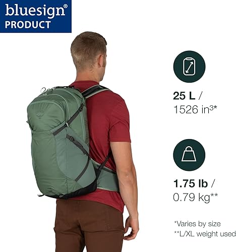 Miniatura 2 de Osprey Sportlite - Mochila de senderismo ligera de 25 litros para hombres y mujeres, alcalinorosa caliente, ML