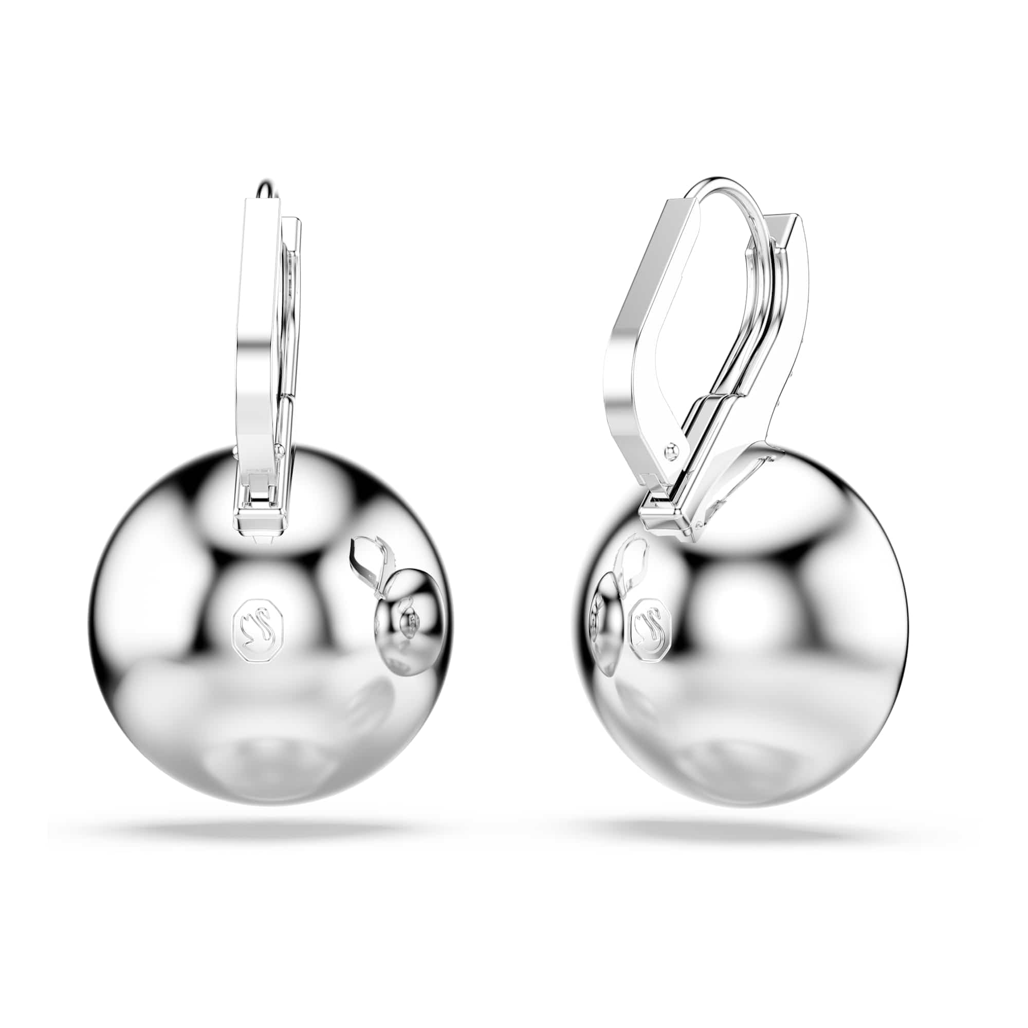 Swarovski Millenia Collezione boucles d'oreilles pendantes, taille ronde, blanc, plaqué rhodium
