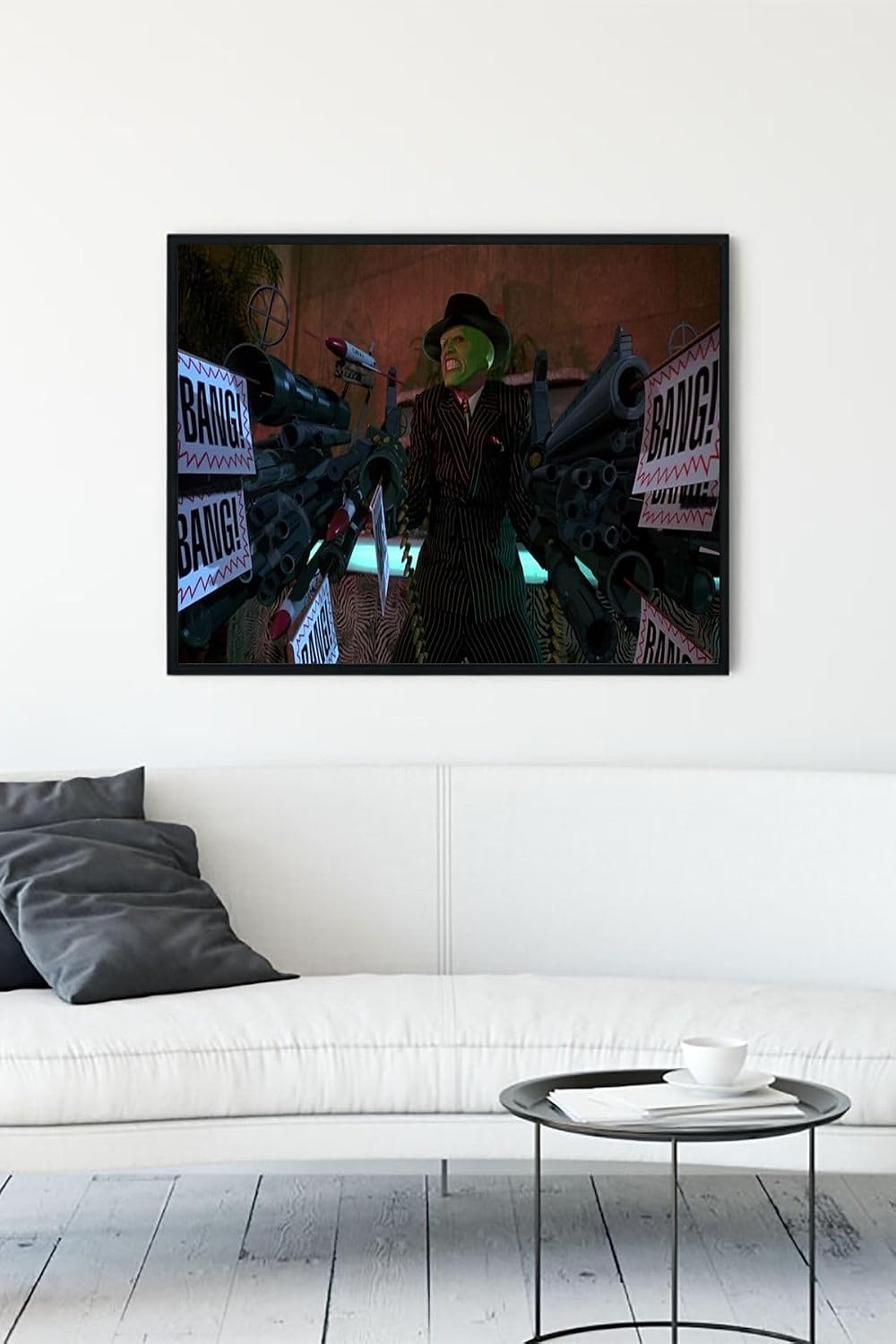Postermanya (pster12149) Maske Eğlenceli Mizahi Çerçeveli Tablo (50x70cm)