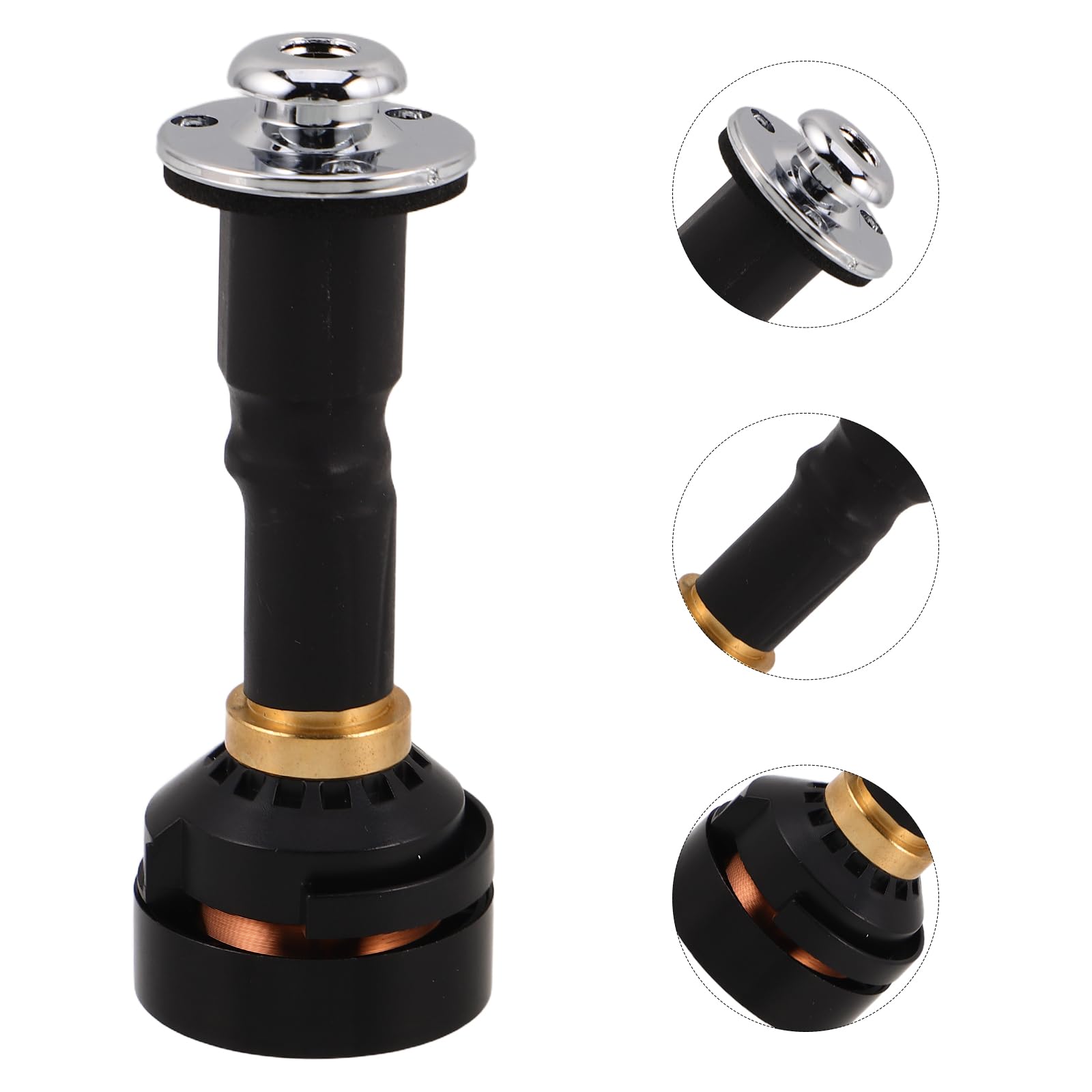 HANABASS Afrikanischer Trommel Tonabnehmer Metall für Cajon Djembe Handtrommeln 8,6cm Kabelloser Percussion Soundverstärker für Live Auftritte und Studio