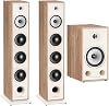 Triangle Borea BR09 Hi-Fi Floor Standing Single Speakers Light Oak, Pair with BR03 Hi-Fi Bookshelf Speakers Bundle 3 Items